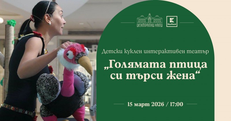 Детски куклен интерактивен театър „Голямата птица си търси жена“